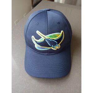 Tampa Bay Devil Rays Navy Blue Strapback Cap Hat TeamMLB OC Sports OSFM
